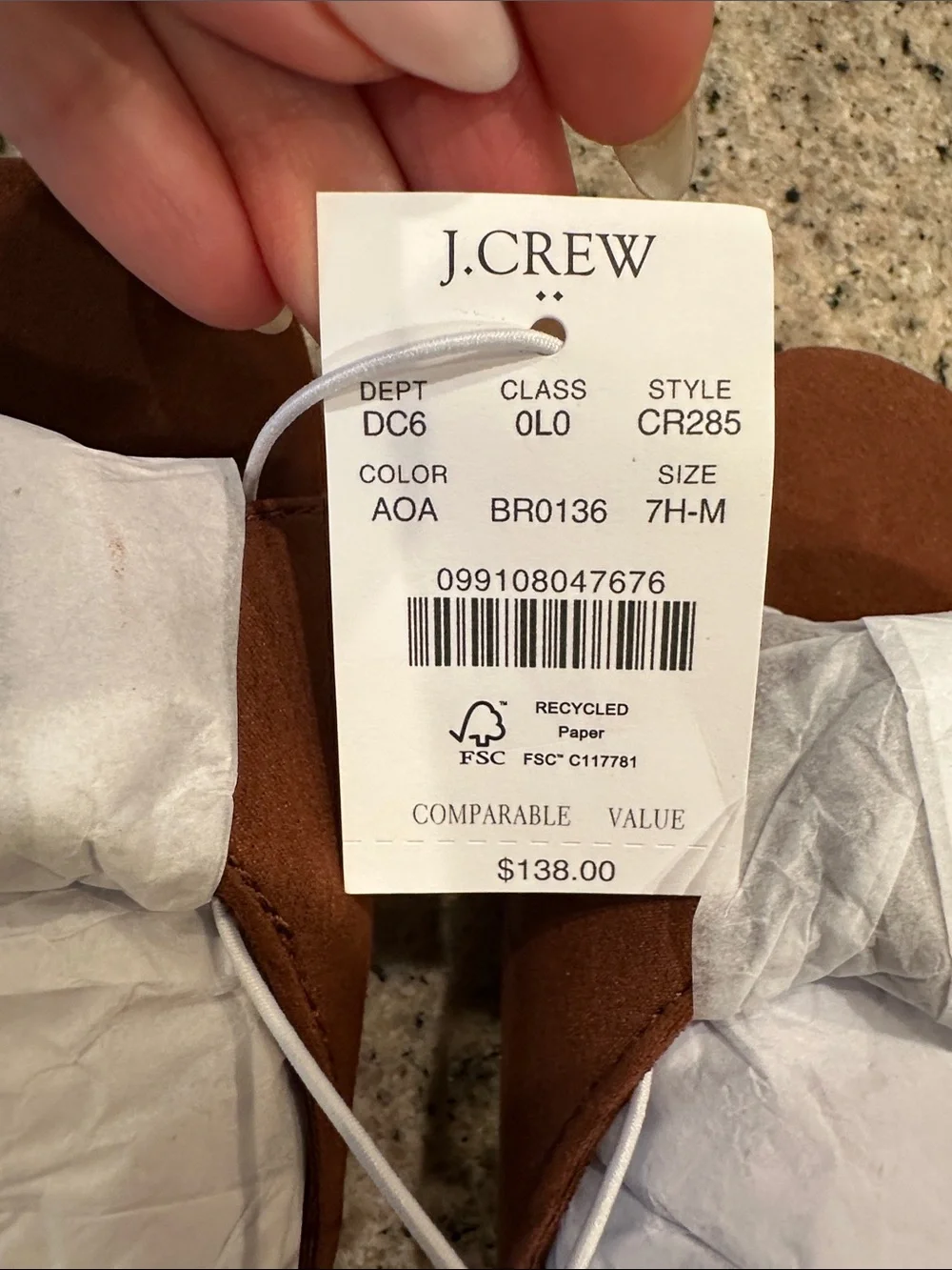 J Crew Faux-Suede Buckle Slide Sandals